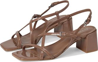 Calvin Klein Pandy Womens Sandals Light Brown Patent : 7.5 M, Synthetic