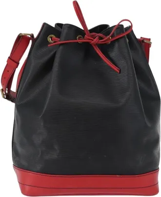 Louis Vuitton Bicolor Noe Epi Leather Black Leather Handbag (Pre-Owned)