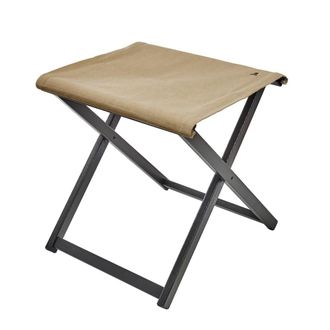 Scalpers Taburetes de exterior de madera haya wengu&eacute; color piedra 50x46x45,5 cm