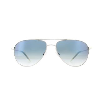 Oliver Peoples Zonnebril Benedict 1002 5241/3F Zilver Chrome Sapphire VFX