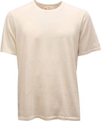 MC2 Saint Barth Scott Cotton Silk 10 Knit - - Tops - Uomo - Beige - 2XL
