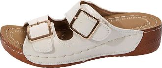 Generic Womens Platform Slide Sandals Summer 2026 with Metal Stud Orthopedic Casual Sandals with Arch Support Comfortable Walking Shoes for Vacation Daily Dre