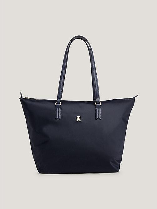 Bolso tote con cinta distintiva