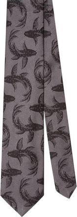 Robert Talbott Robert Koi Fish Jacquard Best of Class Necktie in Gray at Nordstrom