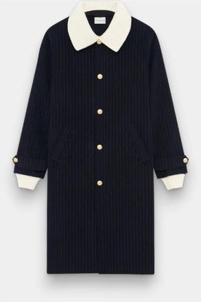 Dr&ocirc;le de Monsieur Heren, Mantels, Blauw, Maat: S Wol