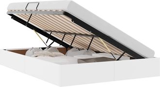 vidaXL Estructura De Cama Ottoman Puro 140 X 200 Cm Cuero Sint&eacute;tico Vidaxl