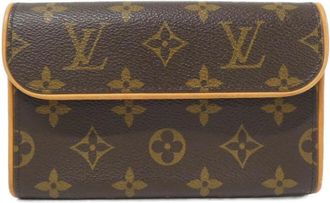 Louis Vuitton Brown Coated Canvas Fanny Pack Pochette (Pre-Owned)