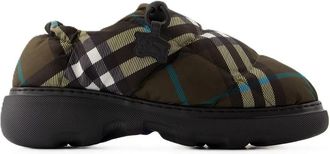 Burberry Pillow Low Mules - Dames - Platte Schoenen - Veelkleurig - 38 EU - Nylon - Schoenen