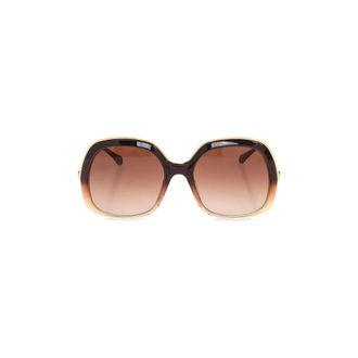 Chloé Sunglasses, female, Brown, Size: 56 MM Sunglasses