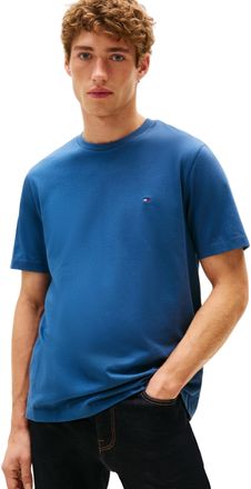 Tommy Hilfiger Mens Short Sleeve Round Neck Seasonal Solid T-Shirt, Blue (Aegean Sea), XXL