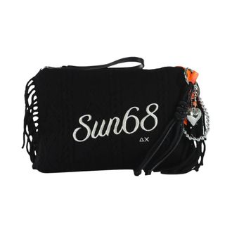 Sun 68 Pochette in maglia con frange - - Bags - Donna - Nero - ONE SIZE