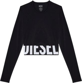 Diesel Melissa D-Pop Top - Dames - Longsleeves - Zwart - L - Tops