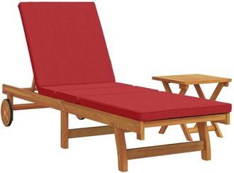 vidaXL Sun Lounger 2 pcs Brown 40 x 40 x 40cm Solid Acacia wood vidaXL
