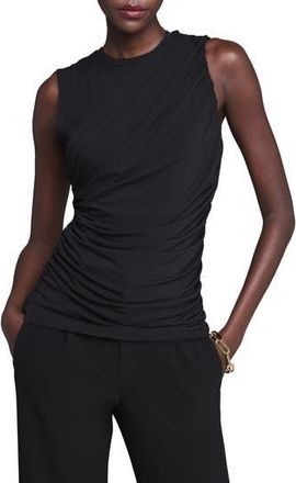 Nic+Zoe Dramatically Drape Sleeveless Jersey Top in Black Onyx at Nordstrom Rack, Size X-Large