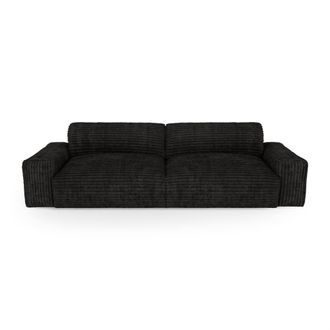 Sia Home Sof&aacute; 3 plazas pana xxl negro