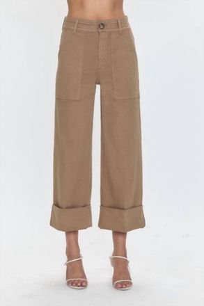 Pistola Denim Maya Wide Leg Pants In Brown