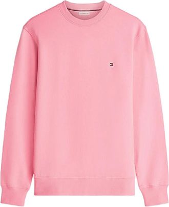Tommy Hilfiger Essential Terry Crewneck - Heren - Sweatshirts - Roze - L - Katoen - Hoodies & sweatvesten