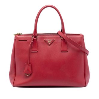 Prada Pre-owned Prada Medium Saffiano Lux Galleria Double Zip Satchel Ladies 1DI4LUWTTJ3J8RON