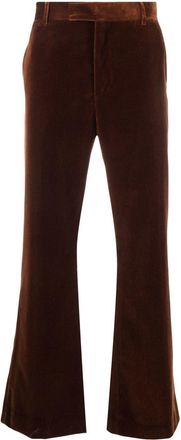 Palm Angels velvet tailored trousers - men - Cotton/Cotton - 48 - Brown