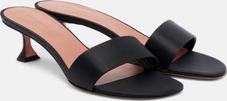Amina Muaddi Andreea satin mules