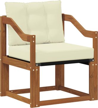 vidaXL Sof&aacute; De Exterior Madera Maciza De Acacia Y Textileno Vidaxl