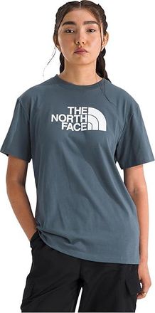 The North Face Short Sleeve Core Half Dome T-Shirts Womens Short Sleeve Pullover Granite Grey : 2XL, Cotton