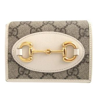 Gucci Pre-owned Wallets, female, Beige, Size: ONE SIZE Pre-owned Leather Wallet