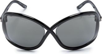 Tom Ford Eyewear Bettina butterfly-frame sunglasses - women - Acetate - 68 - Black