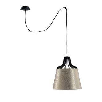 Netlighting Ivo Dome Pendant Ceiling Light Gold 38cm 1x E27 200cm Wire