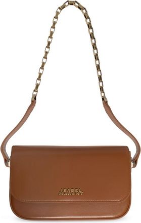 Isabel Marant Schoudertas Baguette Lizza - Dames - Schoudertassen - Bruin - ONE Size - Leer - Tassen