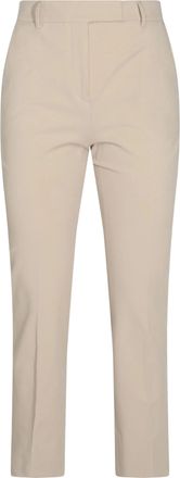 Incotex Womens Nude Wool Crop Trousers - Size EU 46 (Womens)