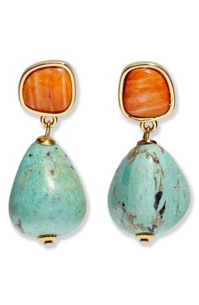 Lizzie Fortunato Citrus Splash Drop Earrings in Turquoise Multi at Nordstrom