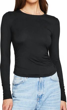 Gentle Fawn Dakota Long Sleeve Top In Black