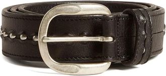Golden Goose Riem met Studs - Heren - Riemen - Zwart - 105 CM - Leer - Accessoires