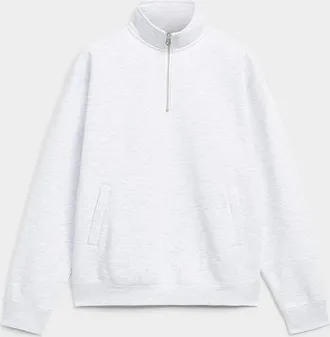 Obey Mens Embroidered logo zip-neck sweatshirt