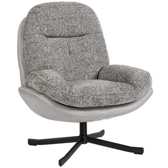 HOMCOM Butaca de sal&oacute;n 78x95x99 cm gris
