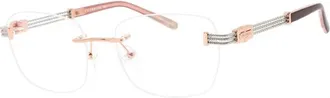 Charriol PC71065 C03 Shiny Pink Gold/Silver Burgundy 55mm