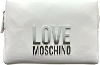 Love Moschino Witte Clutches Jc 5314Pp 0Mkd 0100 - Dames - Clutches - Wit - ONE Size - Tassen