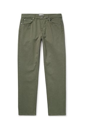 Nn.07 Tony 1923 Slim-Fit Garment-Dyed Organic Cotton-Blend Twill Trousers