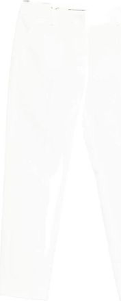 Max Mara Broeken, Dames, Wit, M, Katoen, Cecco Cropped Broek