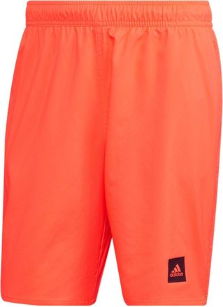 adidas Mens adidas Solid Clx Sh Cl Solid Color Logo Straight Sports Shorts Orange HC8560