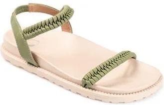 Journee Collection Josee Sandal in Green at Nordstrom Rack, Size 9.5