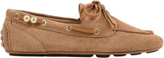 Karl Lagerfeld Ariella Loafers - Dames - Bootschoenen - Bruin - 40 EU - Su&egrave;de - Schoenen