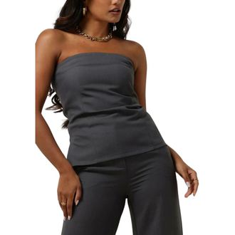 Modstr&ouml;m Tops, Dames, Grijs, L, Polyester, Hinamd Top