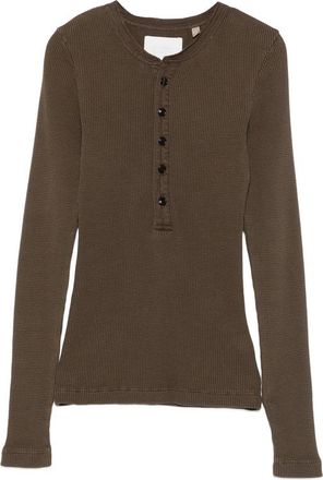 Citizens Of Humanity Drea Waffle-knit Henley Top
