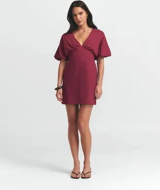 ST MRLO Palm Mini Dress in Burgundy at Nordstrom, Size 10