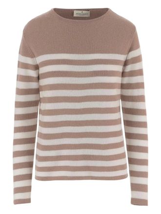 Bruno Manetti striped cashmere jumper - Brown