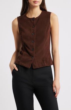 Mango Chelo Knit Vest in Brown at Nordstrom Rack, Size Large