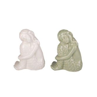 Beachcombers 3.55 Ceramic Mermaid Salt/Pepper Set Of 2 in Green at Nordstrom
