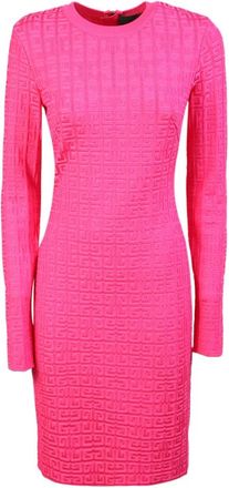 Givenchy 4G Jacquard Dress - Dames - Korte kleedjes - Roze - XS - Kleedjes